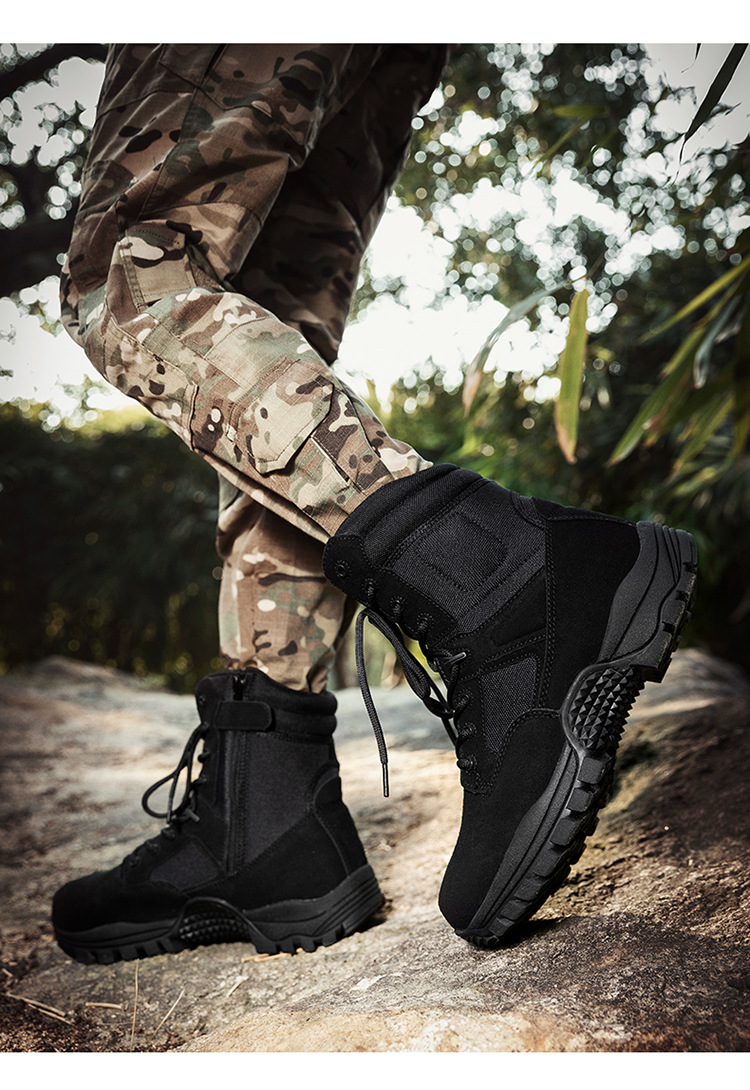 New outdoor special forces training boots large size for tactical boots men and women wear-resistant combat boots hiking desert hiking boots_voghion.com