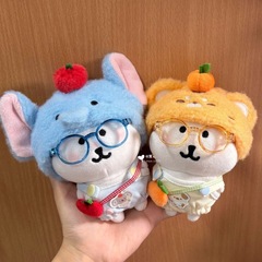 小红书同款高颜值头套10cm娃娃用衣配件可爱头套娃娃装饰配件