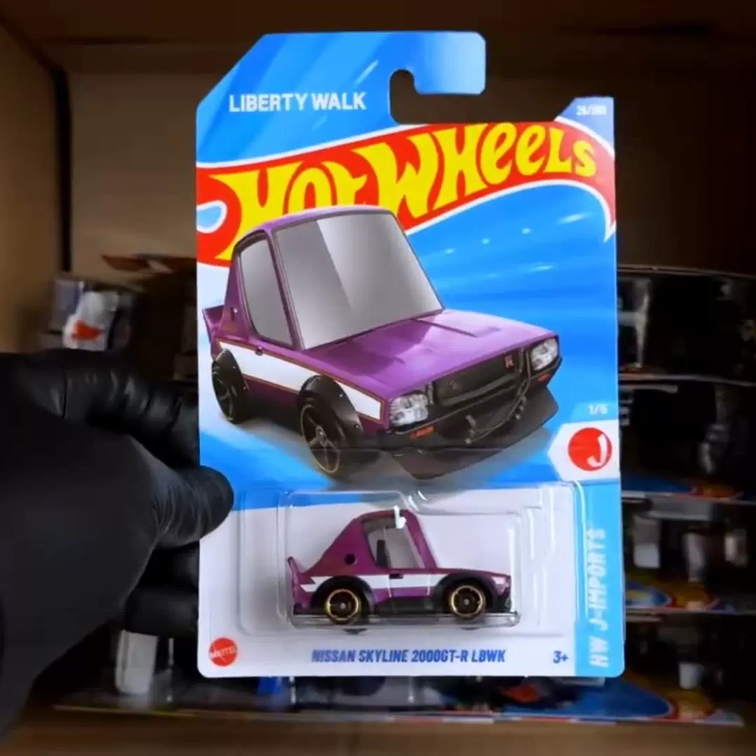 2025A горячая маленькая спортивная машина Q-версия Nissan Skyline GTR Honda Civic EF алюминиевая модель 25A