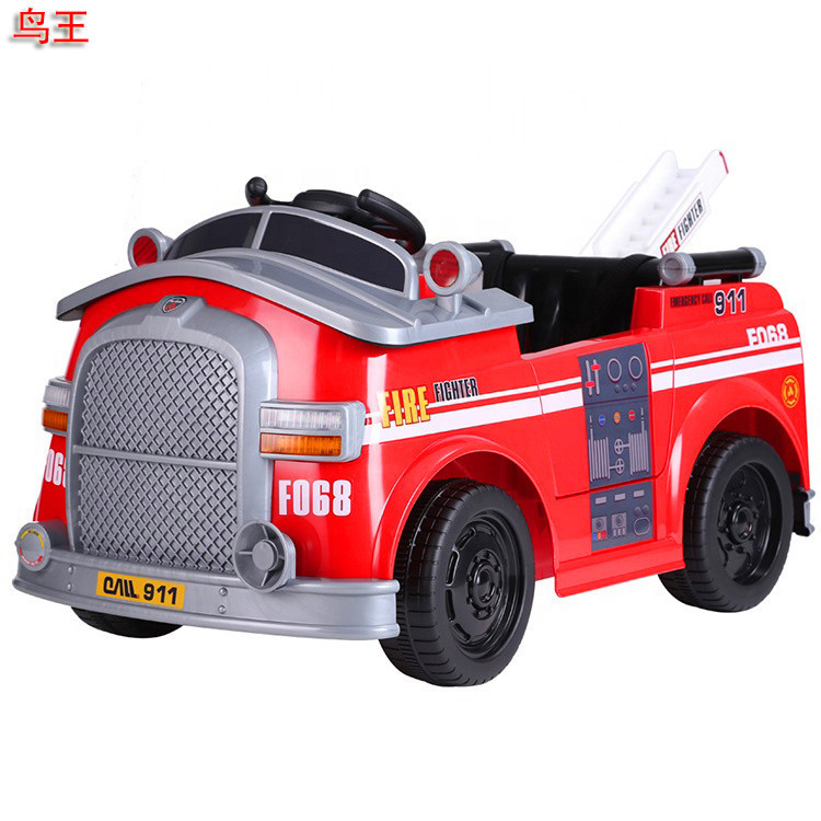Children's electric car ride toy car for children to drive fire truck Children's electric car