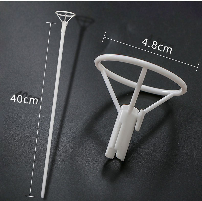 Fábrica directa de 40cm globo de película de aluminio especial barra de tracción espesa soporte de mano globo de película de aluminio barra de tracción de mano