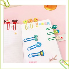 Creative cute paper clips, swing needles, stationery, paper clips, office supplies pins, color bookmark clips, paper clips