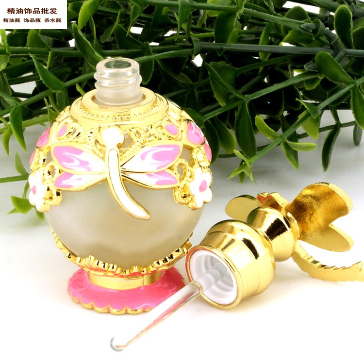 精油饰品网15ml球形蜻蜓款粉红蜻蜓盖香水瓶2.jpg