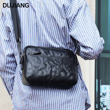 DUJIANG热销男士斜挎包户外休闲通勤男包植鞣皮真皮高级感单肩包