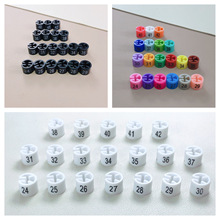 衣架尺码扣彩色数字裤子服装展示号码标衣服分码粒服装圆形塑料