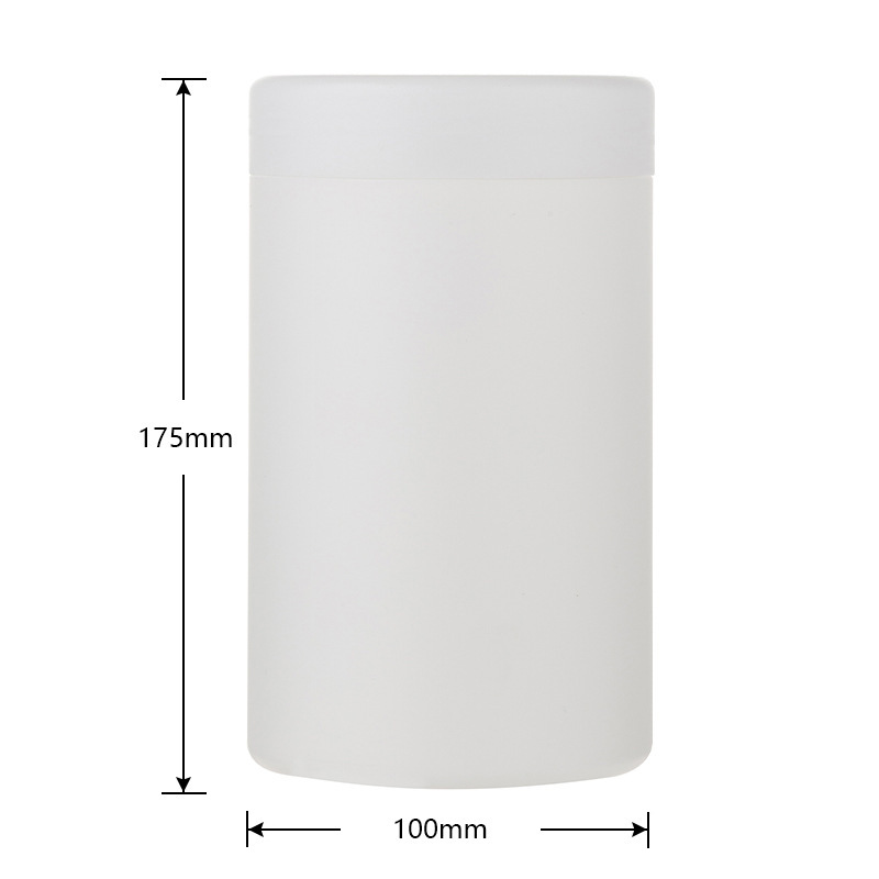 厂家直供广口瓶1000ml塑料瓶奶粉罐饲料罐HDPE旋转盖奶