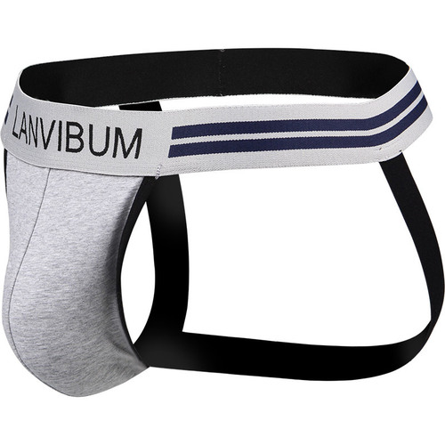 Men's Underwear Sport Double D Cup Cotton Mid-Thigh Large Size Sexy Trendy Men's Underwear