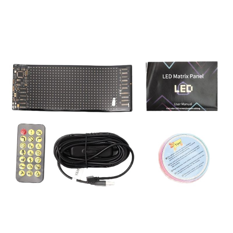 Amazon Led car sign display flexible publicidad LED pantalla suave con control remoto fabricante de comercio exterior transfronterizo