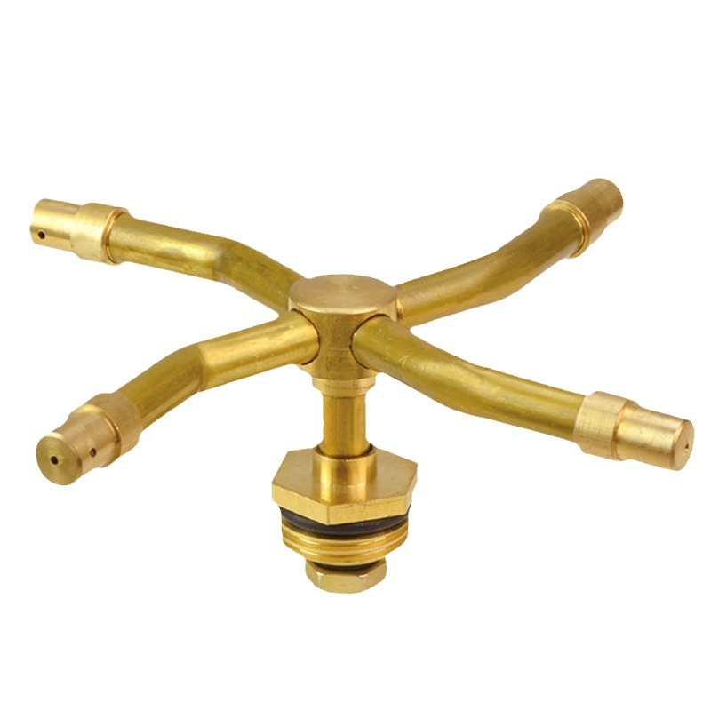 Fábrica de cobre de 4 puntos de dos tenedores de Tres Tenedores de cuatro horquillas de atomización boquilla giratoria Césped Paisajismo riego por aspersión