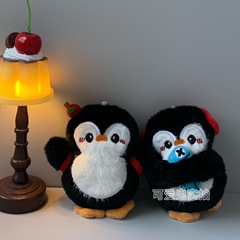 トラベルリトルペンギンかわいいぬいぐるみきしむ漫画人形カップル親友バッグペンダントクリエイティブギフト