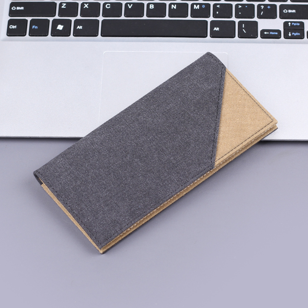 Cartera larga para hombres, lona, denim para hombres, cartera delgada para hombres, bolsa de trajes para hombres, bolsas de tarjetas, bolsas de tarjetas para tarjetas