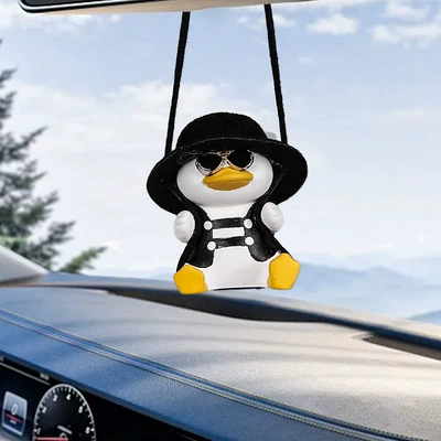Cross-Border Wholesale Car Hanging Ornaments Car hanging - fat-backpack-black-vest-small-sunglasses