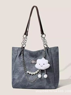 Fashionable capacious one-shoulder bag, shoulder bag, high-end