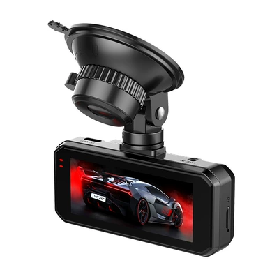2025 Dashcam 24H Monitoring 4K High Definition Night Vision Car Parking Dashboard Dashcam (Driving recorder) - black