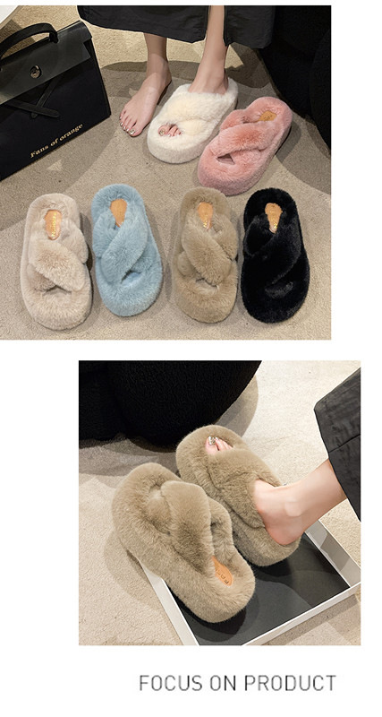 Stylish Women's Maomao Slippers With Thick Sole For Autumn Winter_voghion.com