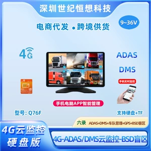 Truck dashcam with 6-channel display, 4G remote monitoring, high-definition in-car reversing camera all-in-one device wholesale