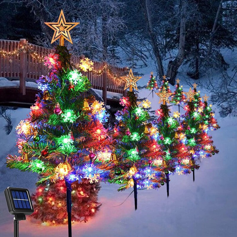 Cross-Border Led Solar Christmas Tree Lights Lawn Lights Courtyard Decorative Lights Garden Lights Christmas Luminous Tree Cross-Border Led Solar Christmas Tree Lights Lawn Lights Courtyard Decorative Lights Garden Lights Christmas Luminous Tree