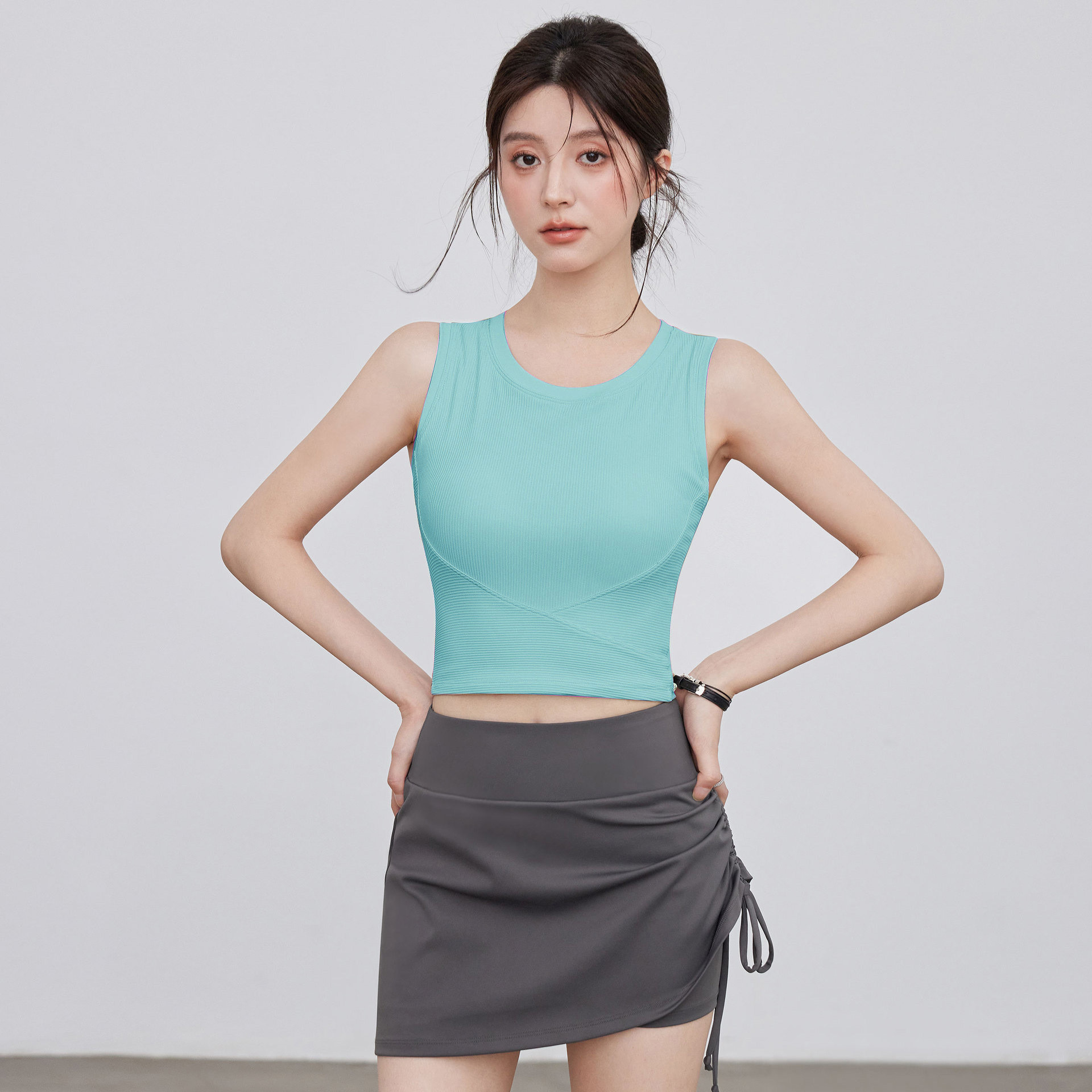 สีฟ้าอินเทรนด์ [ถ้วยคงที่] / S [น้ำหนักแนะนำ85-95กก.]
