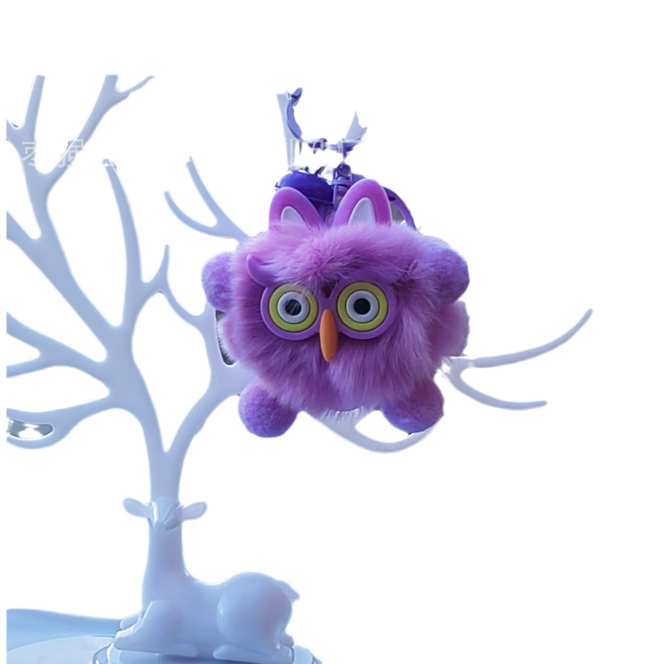 Nuevo gato de cabello de gato de cabello de gato llavero encantador corazón de niña muñeca de dibujos animados bolsos colgantes accesorios de automóviles regalo