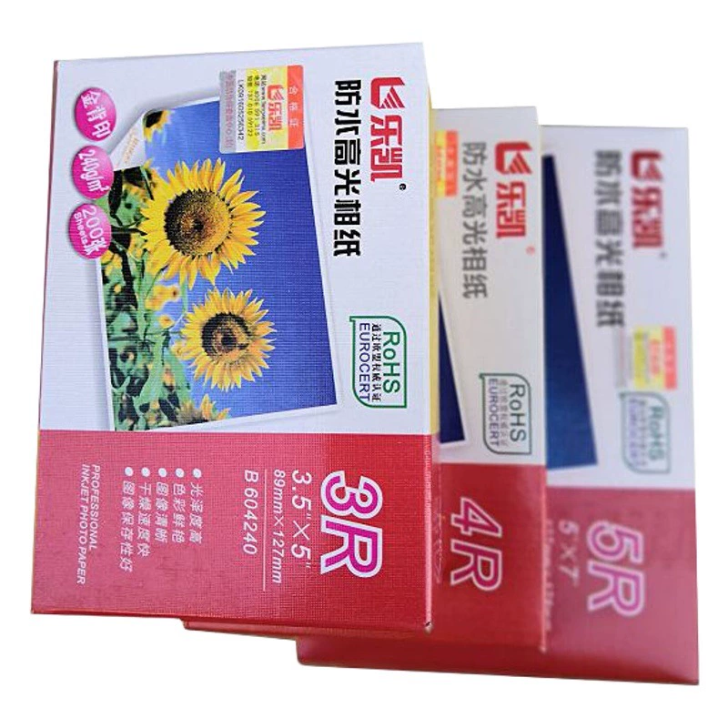 A4 Lucky 6 дюймов 4R 5 дюймов 3R 240 г фотобумага 7 дюймов водостойкая глянцевая фотобумага A4 глянцевая фотобумага оптом