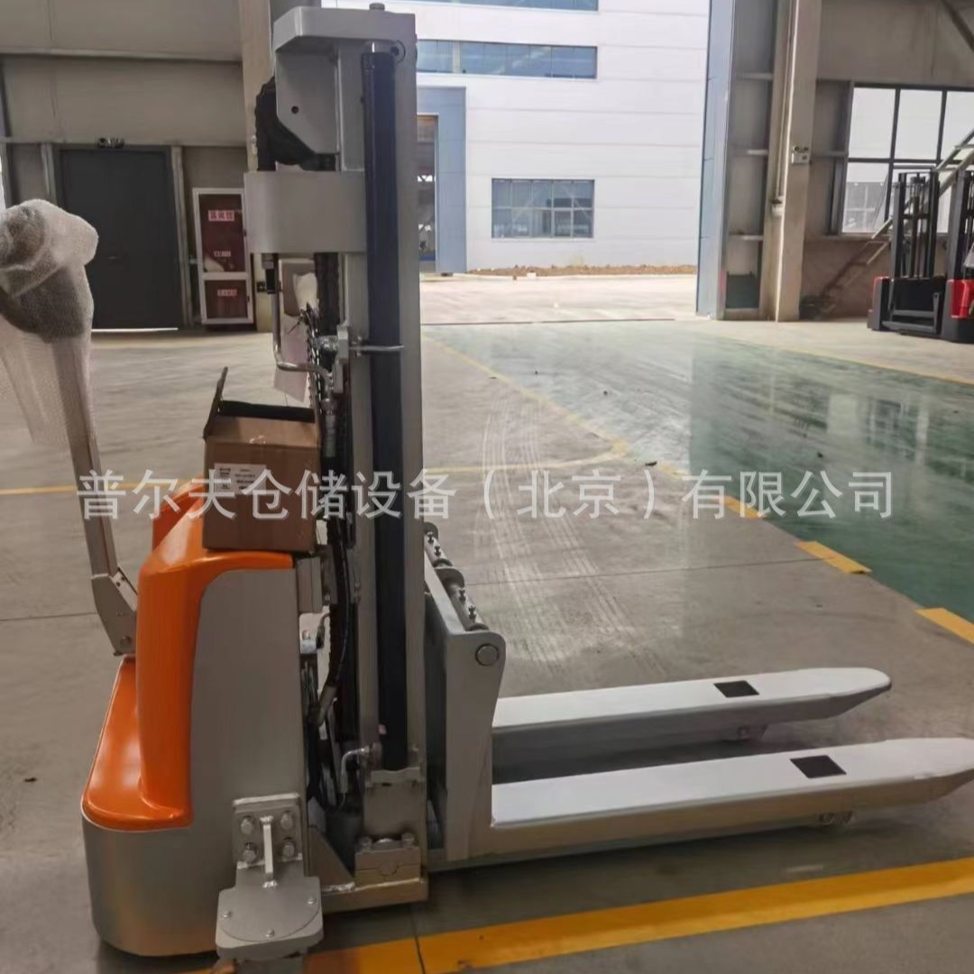步行式电动堆高车厂家电动叉车小型搬运车单面托盘升降堆垛车
