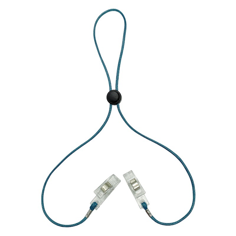 Cross-Border Manufacturer Direct Sales Hot-Selling Korean Wax Rope Adjustable Children's Multi-Color Mask Lanyard Clip Napkin Clip Hanging Chain