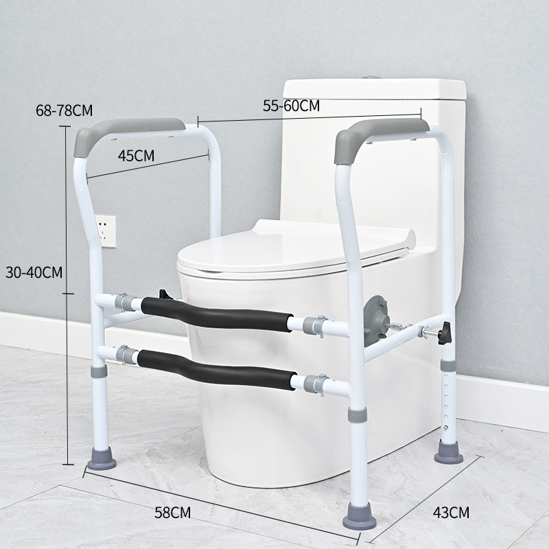 高齢者用トイレ手すり、パンチフリーのパワーアシストフレーム、高齢者向けのトイレの安全吸盤手すりの改造|undefined