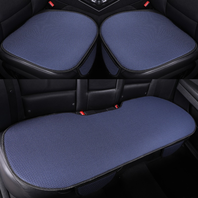 Manufacturer Wholesale Car Seat Cushions, Ice Silk Summer Seat Cushions, Universal for All Seasons, Single Cushion, Three-Piece Set, Non-Slip, Breathable, Cooling Cushion