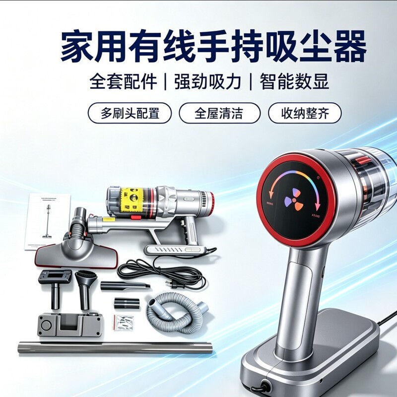 Cross-border stepless speed adjustment carpet high-power vacuum cleaner, portable wall-mountable dust remover, handheld vacuum cleaner with strong suction power Cross-border stepless speed adjustment carpet high-power vacuum cleaner, portable wall-mountable dust remover, handheld vacuum cleaner with strong suction power