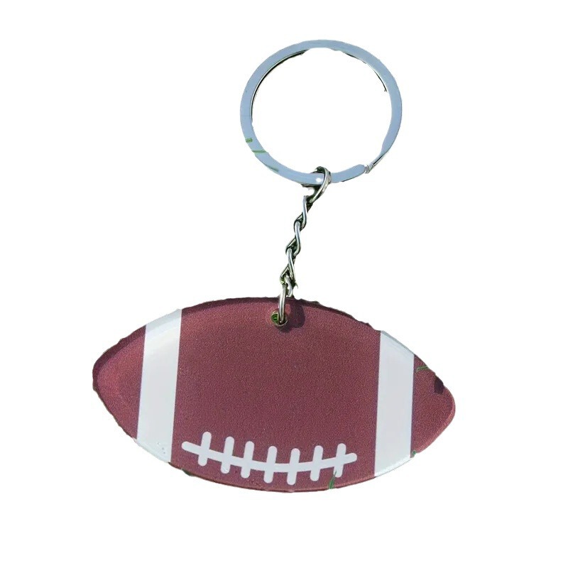 クロスボーダー創意キーチェーンアクリルサッカー野球バスケットボールラグビーキーホルダーバレーボールスポーツプレゼント|undefined