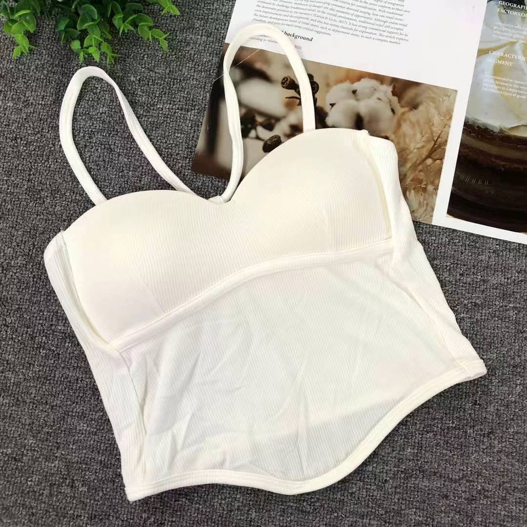 Nueva taza fija sin costuras de alta calidad, chaleco de dama sin anillo de acero, bra de yoga, ropa interior deportiva, mujer al por mayor
