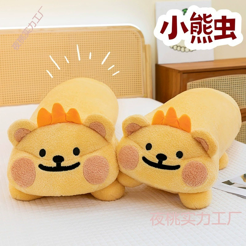 Милый медведь червь кукла медведь плюшевая игрушка тряпичная кукла спящая подушка кукла подушка оптом