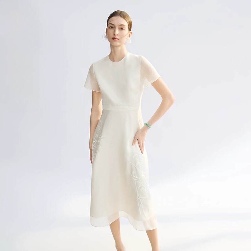 【Lanting Xu】Lang Series Silk New Chinese Style Jacquard Long Dress 2026 Summer New High-End Dress for Women 【Lanting Xu】Lang Series Silk New Chinese Style Jacquard Long Dress 2026 Summer New High-End Dress for Women