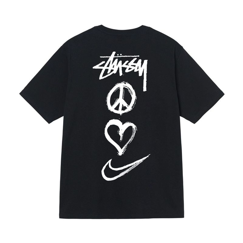 Stussy アメリカのトレンドブランド 男女兼用 ハイウェイトピュアコットン 半袖 夏 メンズ ルーズTシャツ 3つのラベル|undefined