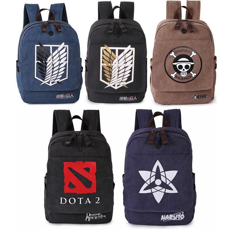 Ataque gigante mochila alas de libertad mochila One Piece bolsas de estudiantes mochilas anime perimetral