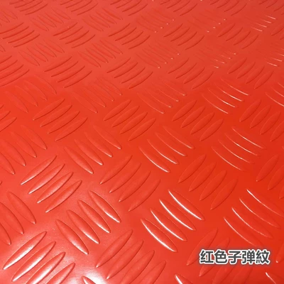 Avtomobil döşəmə paspasları non-slip mat - red-bullet-pattern-cowhide-6090cm-household-small-door-mat