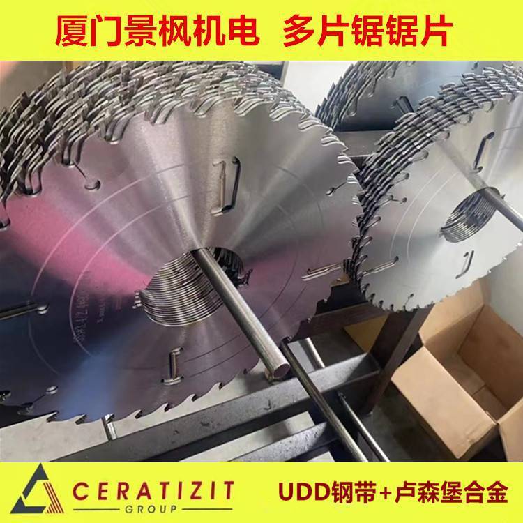 贵州得力富豪机多片锯锯片平板255*2.4*65*30T可带刮刀合金210-23