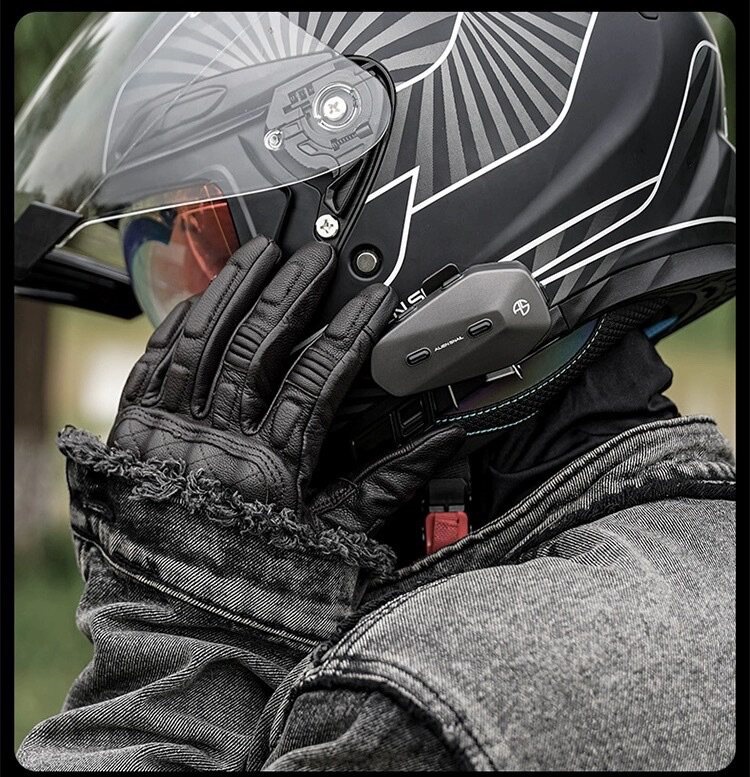 Suitable for Alien Snail motorcycle helmet Bluetooth headset intercom for riding and delivery, noise reduction, long battery life