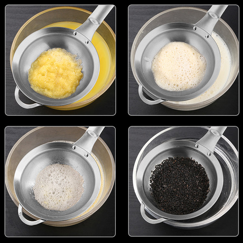 304 stainless steel filter for leaking fried food, draining oil, soy milk machine, slag separator, colander, net, flour sieve and oil grid
