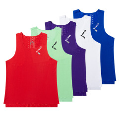 Men's Zero-Resistance Marathon Backless Vest - Solid Color Running Sports Training Competition Lightweight Quick-Drying Mesh Sleeveless Track Suit