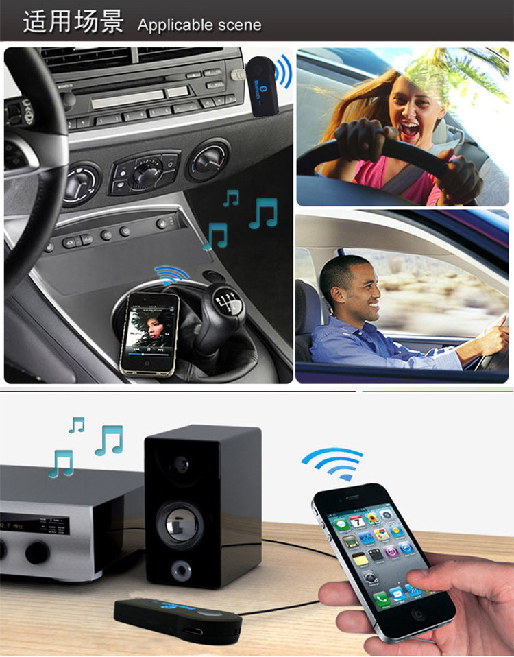 Bluetooth Adapter Car 3.5mm Aux Wireless Receiver Audio 5.0 Wireless USB Interface Extender Audio