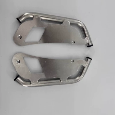 Suitable for Yamaha Jog Motorcycle bumper - 304-stainless-steel-silver-rear-bumper-wearing-screws-anti-slip-stickers