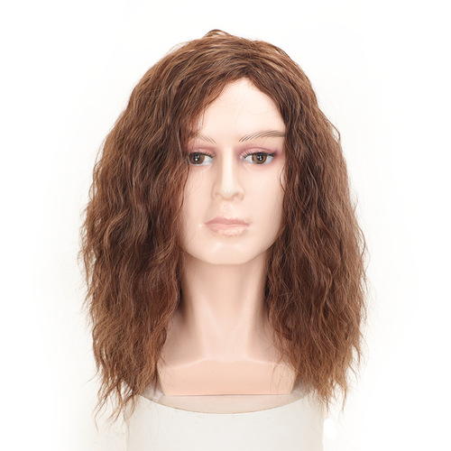 Amazon European and American men's retro rock and roll messy chemical fiber wig COS holiday party daily fake headgear