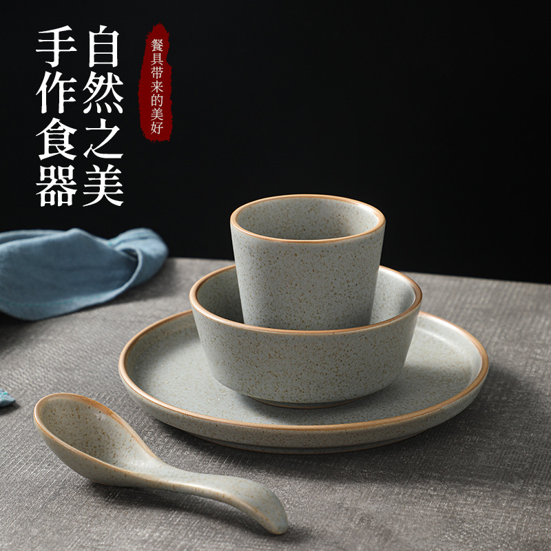家庭用の新しい中国風のセラミック食器セット、丸いディナープレート、高温耐性食器、見栄えの良いホテルのレストランのテーブル|undefined