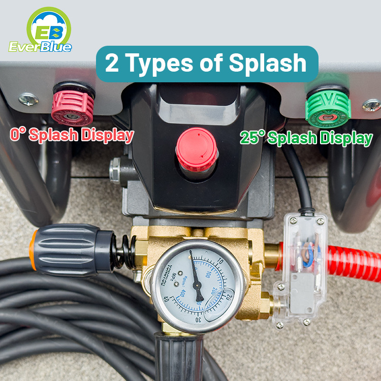 High-pressure car washer for home use, 220V 2200W high-power portable water gun, vehicle cleaning and washing tool
