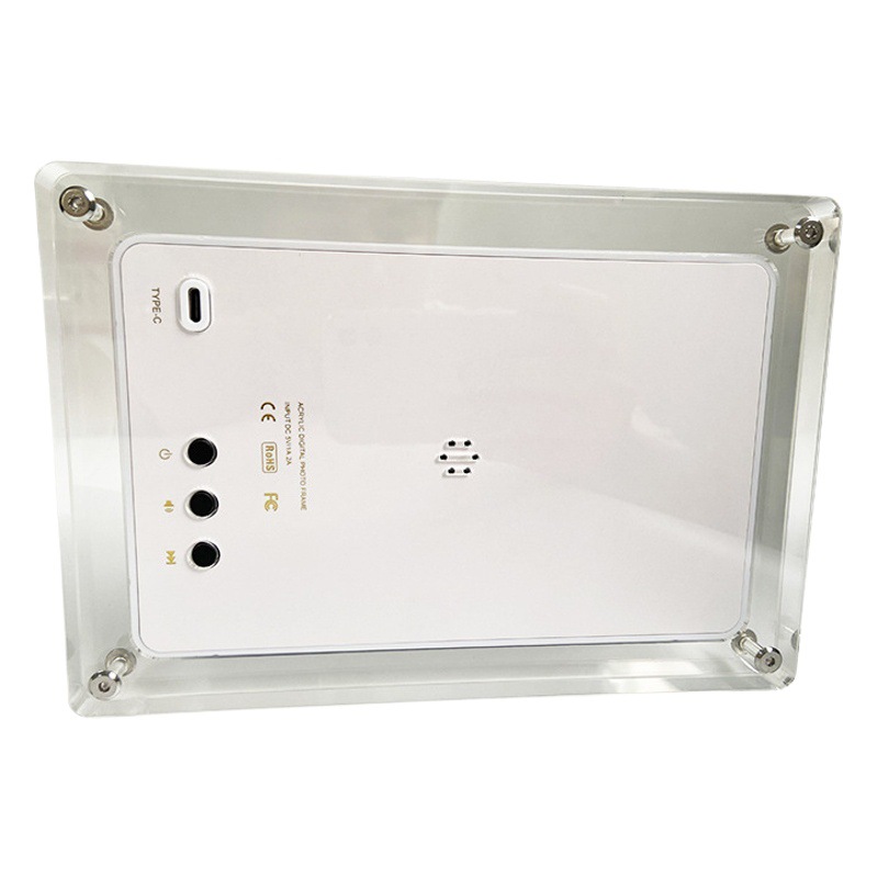 Suministro directo de fábrica Marco de fotos de 5 pulgadas Marco de fotos digital de acrílico de 7 pulgadas Reproductor de acrílico transparente Reproductor de acrílico