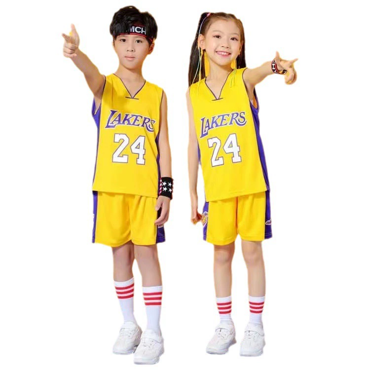 Прямые продажи фабрики Джеймс №23 Kobe Bryant №24 Curry №30 Irving №11 Durant детский баскетбольный костюм быстросохнущий