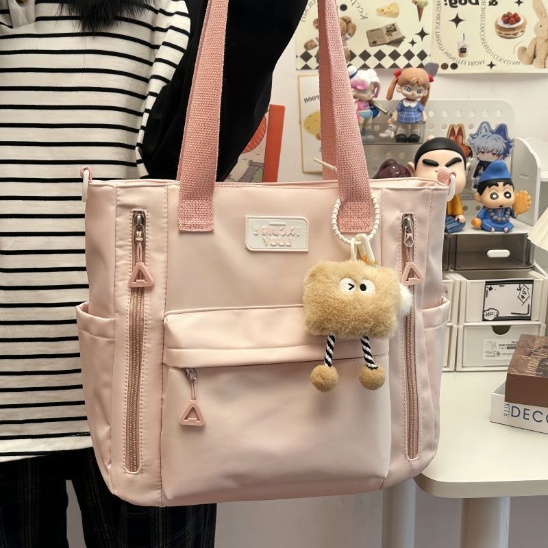 Tutoring bag, unisex, simple design, suitable for training classes, large capacity, shoulder bag, fashionable and minimalist crossbody bag