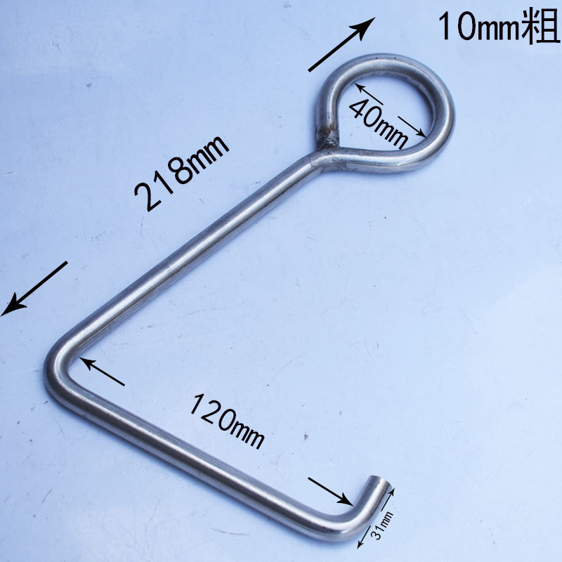 不锈钢挂钩平行款非标来图10mm粗承重