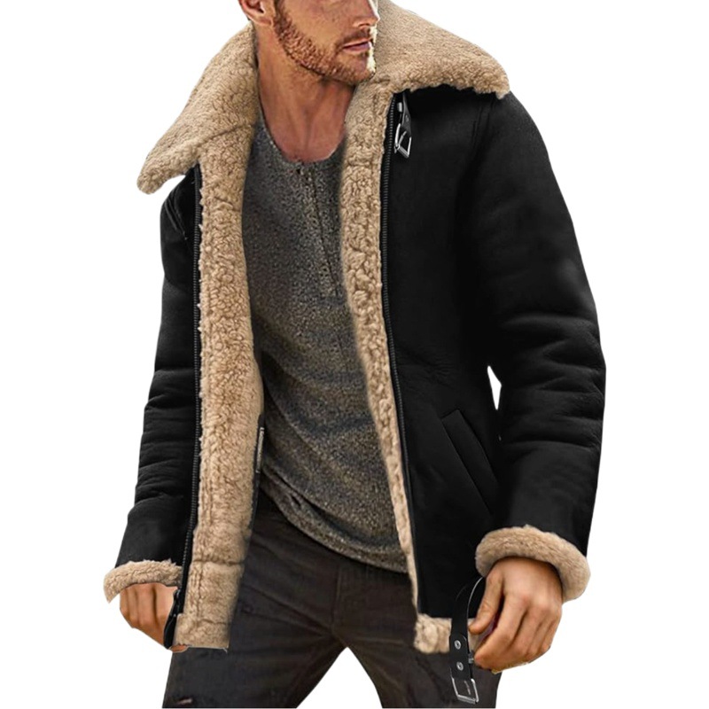 2023 chaqueta de piel sintética estación independiente Comercio exterior piel integrada engrosada abrigo chaqueta de invierno nuevo